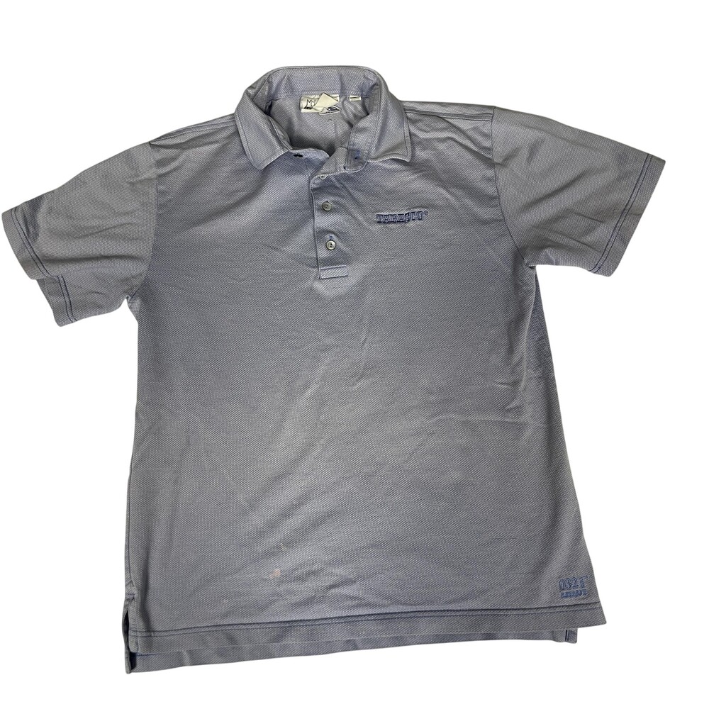 Tabasco McIlhenny Dry Goods Polo Shirt Mens Medium Blue Logo Golf 032 Reserve
